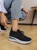 Sixth Sens Sleehaksneakers zwart