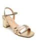 Sixth Sens Sleehaksandalen goudkleurig