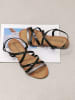 Sixth Sens Sandalen in Schwarz/ Silber