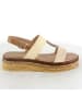 Sixth Sens Keilsandaletten in Creme/ Beige