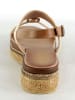 Sixth Sens Keilsandaletten in Creme/ Beige
