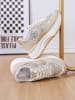 Sixth Sens Sneakers beige/wit/goudkleurig
