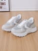 Sixth Sens Sneakers beige/wit/zilverkleurig