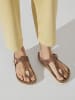 Birkenstock Skórzane japonki "Gizeh" w kolorze brązowym