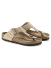 Birkenstock Leder-Zehentrenner "Gizeh" in Beige - Weite S