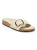 Birkenstock Leren slippers "Madrid" crème - wijdte S