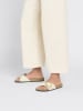 Birkenstock Leren slippers "Madrid" crème - wijdte S