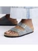 Birkenstock Leren slippers "Arizona" lichtblauw - wijdte S