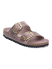 Birkenstock Leder-Pantoletten "Arizona" in Rosa - Weite S