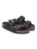 Birkenstock Pantoletten "Arizona" in Schwarz - Weite S