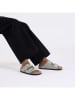 Birkenstock Leren slippers "Arizona" grijs - wijdte S