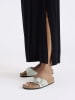 Birkenstock Leren slippers "Madrid" mintgroen - wijdte S
