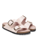 Birkenstock Leren slippers "Arizona" lichtroze - wijdte S