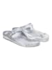 Birkenstock Zehentrenner "Gizeh" in Weiß/ Grau - Weite S