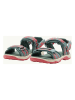 Jack Wolfskin Sandalen in Dunkelgrün/Pink