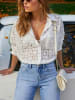 LA Angels Bluse in Creme
