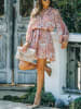 LA Angels Kleid in Rosa/ Weiß