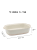 Jamie Oliver Naczynie żaroodporne "Big Love" w kolorze biało-beżowym - 39 x 25 cm