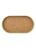 Kitchencraft Serviertablett in Hellbraun/ Mint - (L)37,8 x (B)20,4 cm