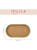 Kitchencraft Serviertablett in Hellbraun/ Mint - (L)37,8 x (B)20,4 cm