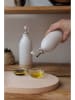 Kitchencraft 2tlg. Set: Essig- & Ölspender "Idilica" in Weiß/ Beige - 450 ml