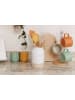 Kitchencraft Utensilienhalter "Idilica" in Weiß/ Beige - (H)18 x Ø 12,3 cm