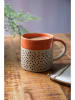 Mikasa 2er-Set: Tassen in Orange/ Beige - 390 ml