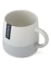Mikasa 2-delige set: koppen wit/lichtgrijs - 390 ml