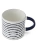 Mikasa 2-delige set: koppen wit/donkerblauw - 390 ml