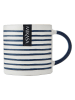 Mikasa 2-delige set: koppen wit/donkerblauw - 390 ml