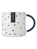 Mikasa Kubki (2 szt.) w kolorze biało-granatowym - 390 ml
