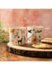 Mikasa 2-delige set: koffiekoppen wit/meerkleurig - 300 ml