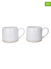Mikasa 2er-Set: Tassen in Weiß - 380 ml