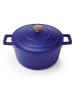 MasterClass 2-delige set: braadslede met deksel blauw - Ø 24 cm