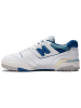 New Balance Skórzane sneakersy "550" w kolorze biało-niebieskim