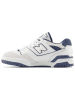 New Balance Leder-Sneakers "550" in Weiß/ Dunkelblau