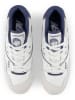 New Balance Leder-Sneakers "550" in Weiß/ Dunkelblau
