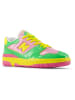 New Balance Skórzane sneakersy "550" w kolorze zielono-różowym