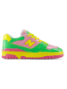 New Balance Leder-Sneakers "550" in Grün/ Pink