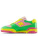 New Balance Skórzane sneakersy "550" w kolorze zielono-różowym
