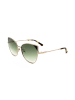 Karl Lagerfeld Damen-Sonnenbrille in Gold/ Grün