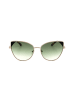 Karl Lagerfeld Damen-Sonnenbrille in Gold/ Grün