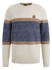 PME Legend Pullover in Beige/ Dunkelblau