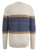 PME Legend Pullover in Beige/ Dunkelblau