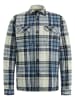 PME Legend Blouse - regular fit - blauw/beige