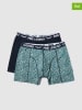 PME Legend 2er-Set: Boxershorts in Dunkelblau/ Türkis