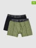 PME Legend 2er-Set: Boxershorts in Grün/ Schwarz/ Grün/ Schwarz