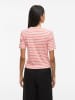 Vila Shirt "Ola" wit/rood