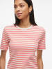 Vila Shirt "Ola" in Weiß/ Rot