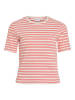 Vila Shirt "Ola" in Weiß/ Rot